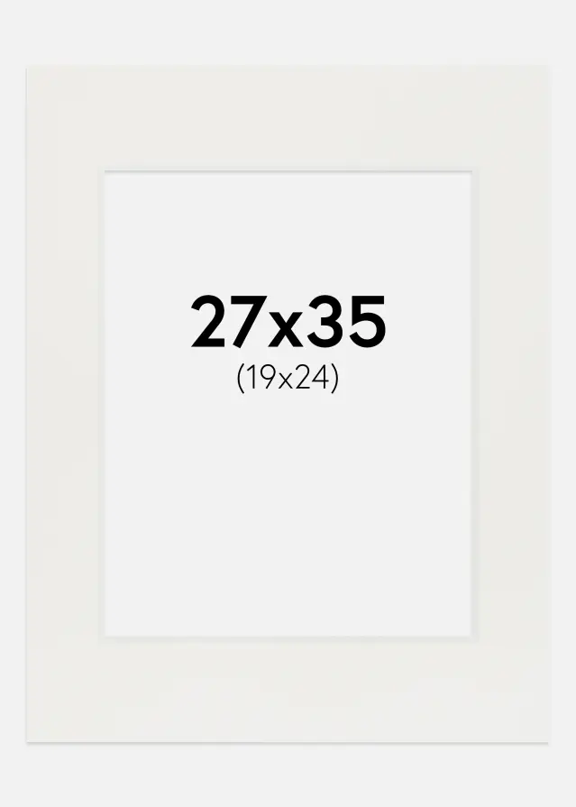 Pasparta Biela 3 mm Biely stred 27x35 cm (19x24)