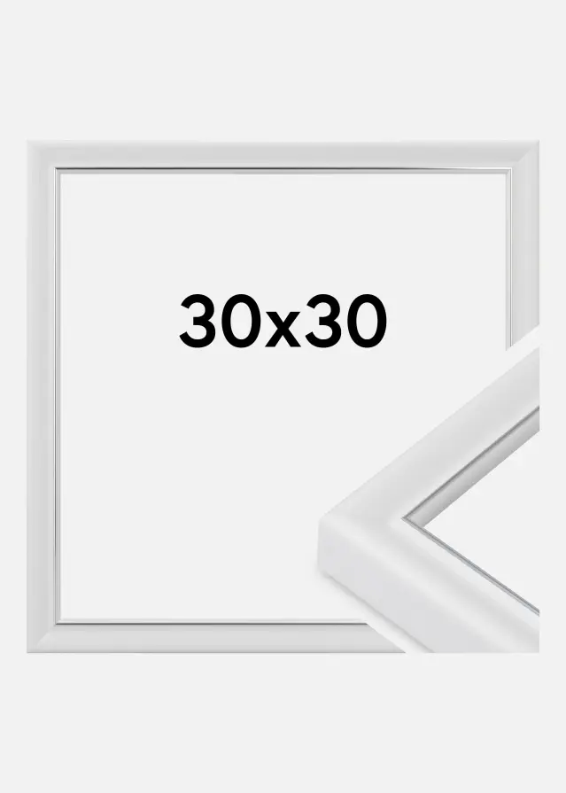 Rám Canterbury Akrylové sklo Biela 30x30 cm