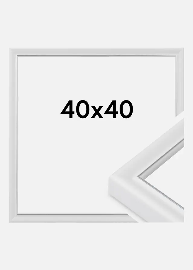 Rám Canterbury Akrylové sklo Biela 40x40 cm