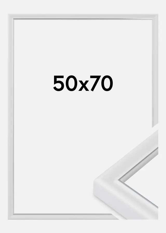 Rám Canterbury Akrylové sklo Biela 50x70 cm