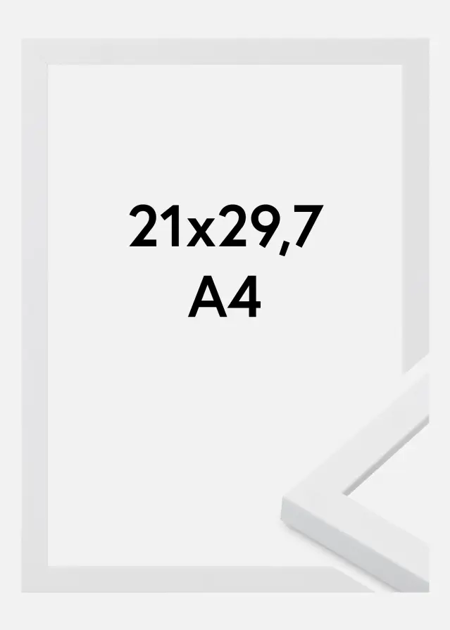 Rám Oban Akrylové sklo Biela 21x29,7 cm (A4)