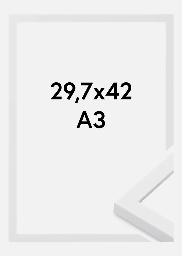 Rám Oban Akrylové sklo Biela 29.7x42 cm (A3)