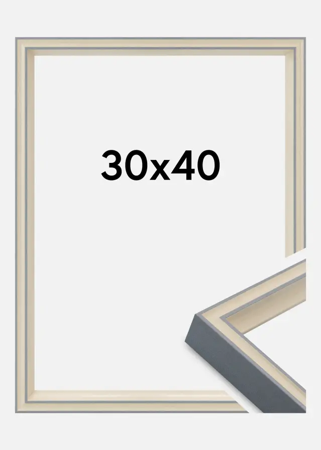 Rám Riga Akrylové sklo Sivá 30x40 cm