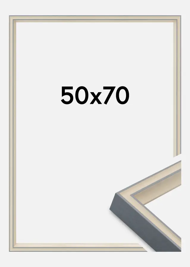Rám Riga Akrylové sklo Sivá 50x70 cm