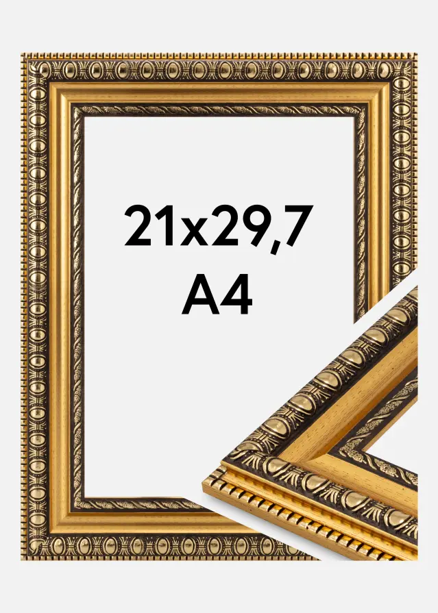 Rám Ornato Akrylové sklo Zlatá 21x29,7 cm (A4)