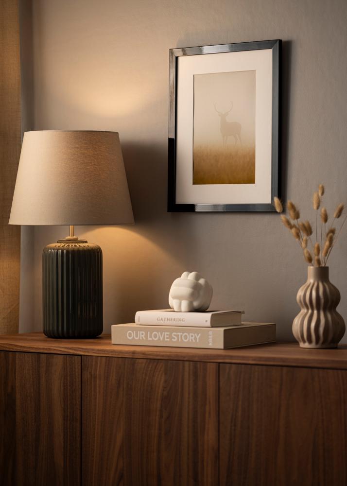 Rám Uppsala Cierna Vysoký lesk - Lubovolný rozmer