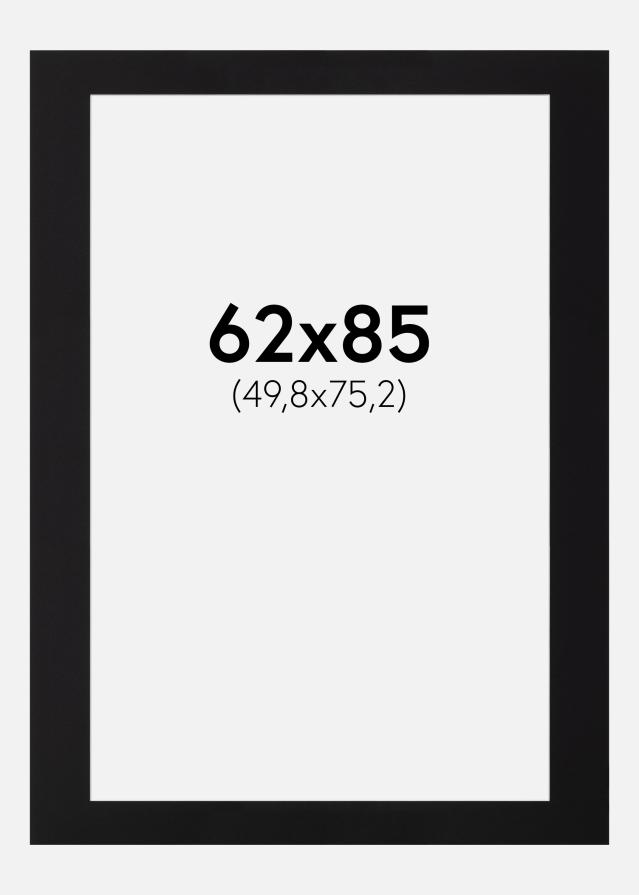 Pasparta Cierna Štandardný Biely stred 62x85 cm (49,8x75,2)