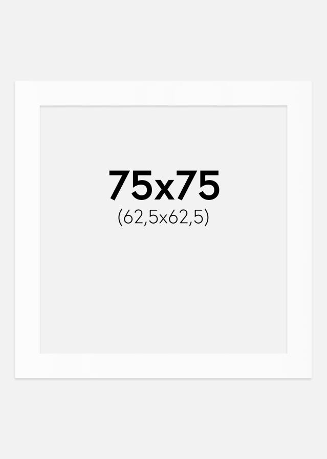 Pasparta Biely Štandard (Biele Jadro) 75x75 cm (62,5x62,5)