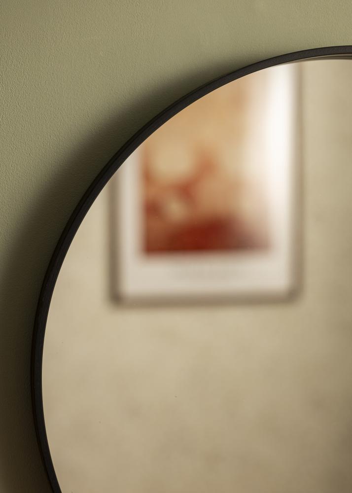 Zrkadlo Reflection Cierna 60 cm Ø