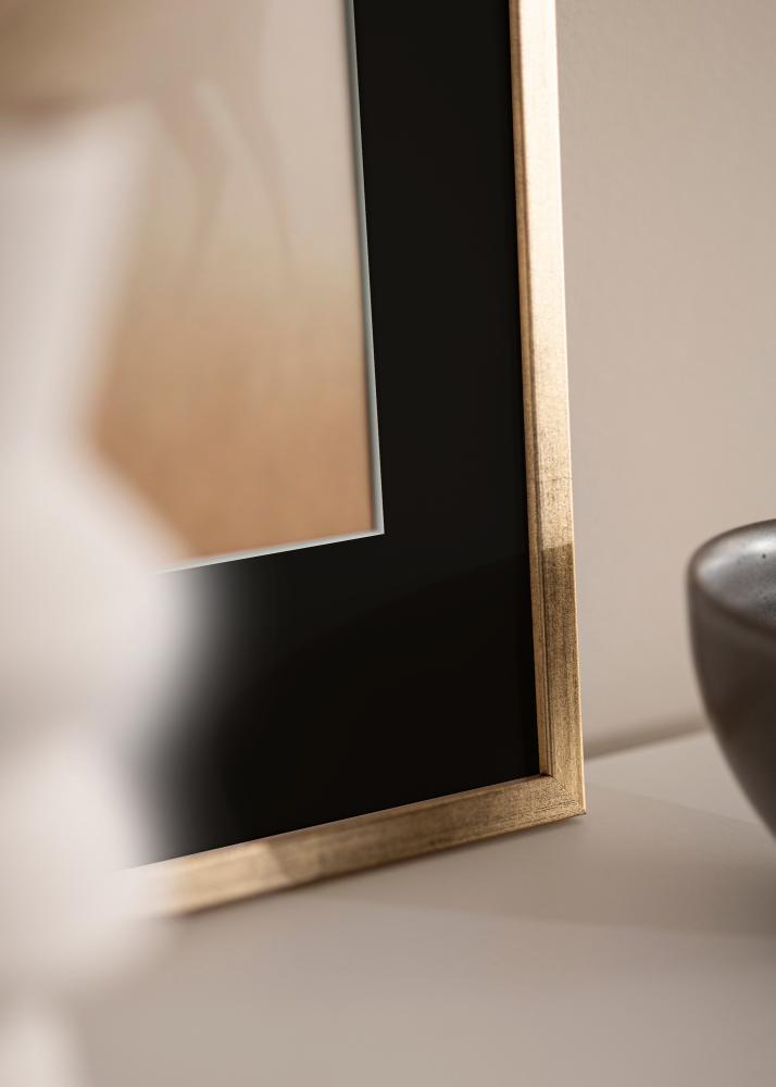 Rám Galant Zlatá 30x40 cm - Pasparta Cierna 18x27 cm