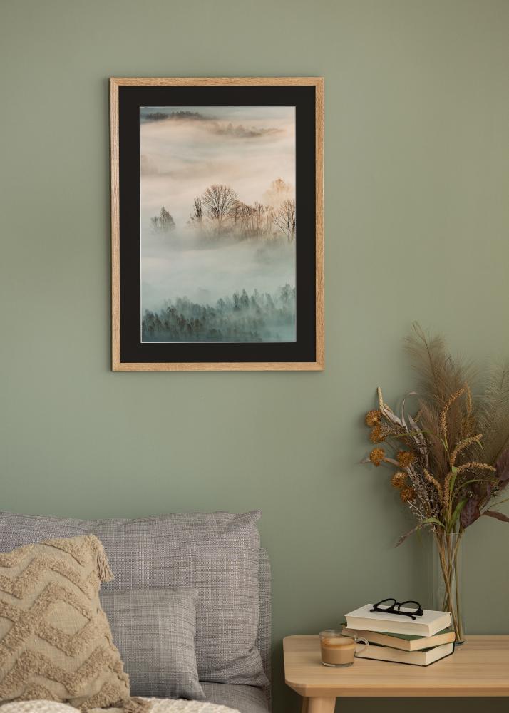 Rám Fiorito Svetlý dub 40x50 cm - Pasparta Cierna 12x16 inches