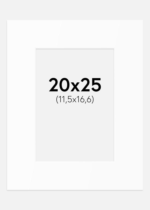 Pasparta Biely Štandard (Biele Jadro) 20x25 cm (11,5x16,6)