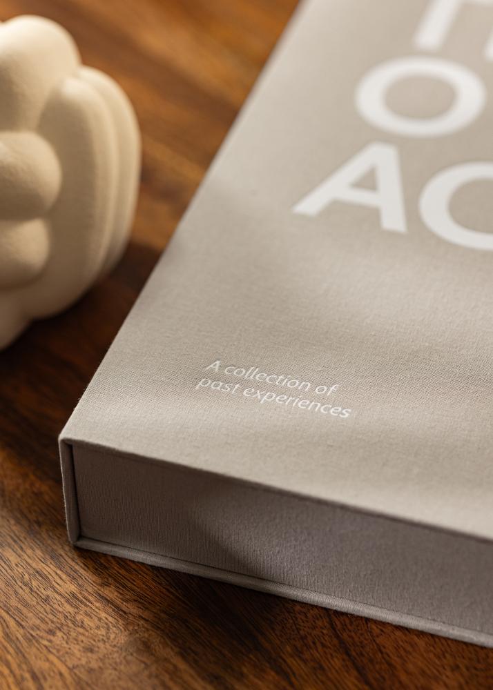 KAILA THROWBACK Grey/White - Coffee Table Photo Album (60 Cierna Stránky)