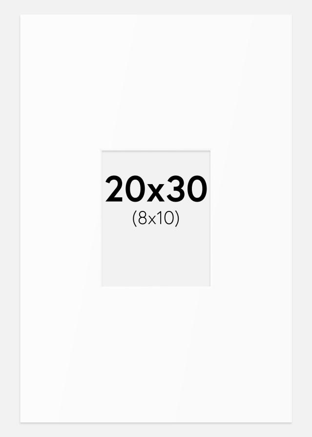 Pasparta Biely Štandard (Biele Jadro) 20x30 cm (8x10)