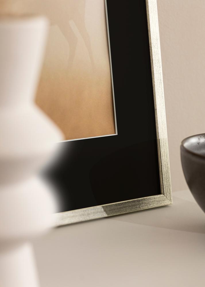 Rám Galant Strieborná 40x50 cm - Pasparta Cierna 12x16 inches