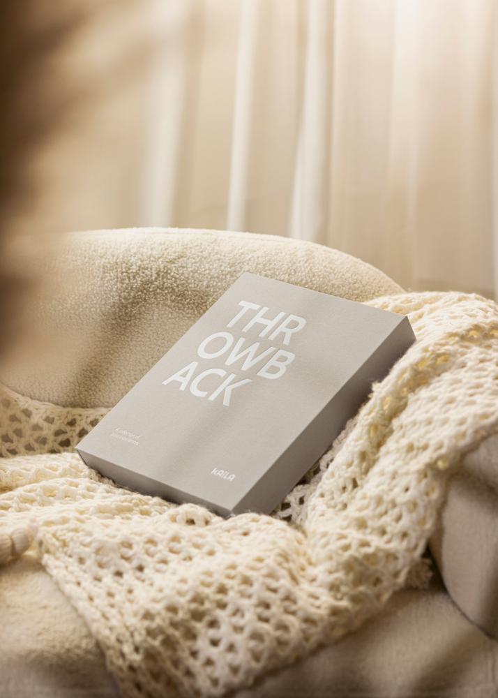 KAILA THROWBACK Grey/White - Coffee Table Photo Album (60 Cierna Stránky)