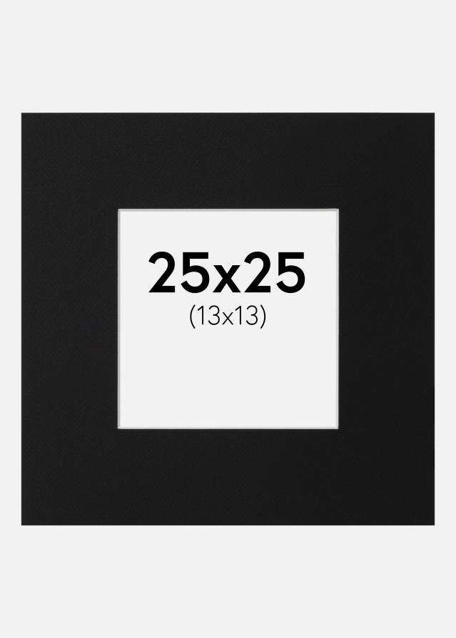 Pasparta Čierny Štandard (Biele Jadro) 25x25 cm (13x13)