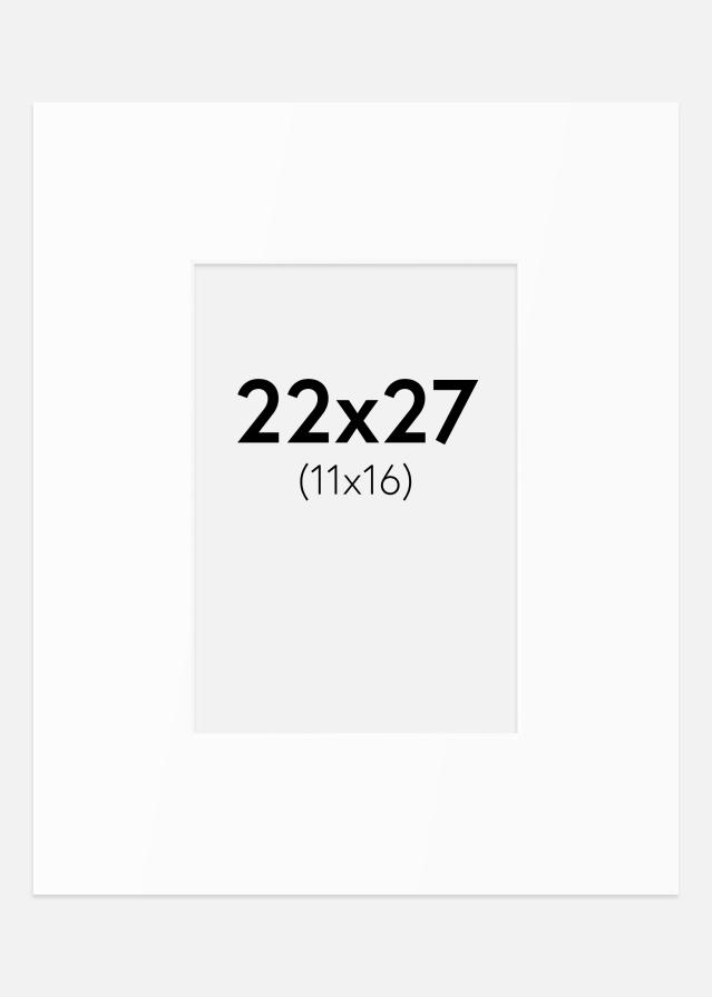 Pasparta Biely Štandard (Biele Jadro) 22x27 cm (11x16)