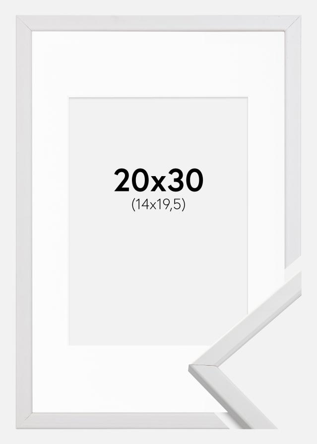 Rám Galant Biela 20x30 cm - Pasparta Biela 15x21 cm (A5)