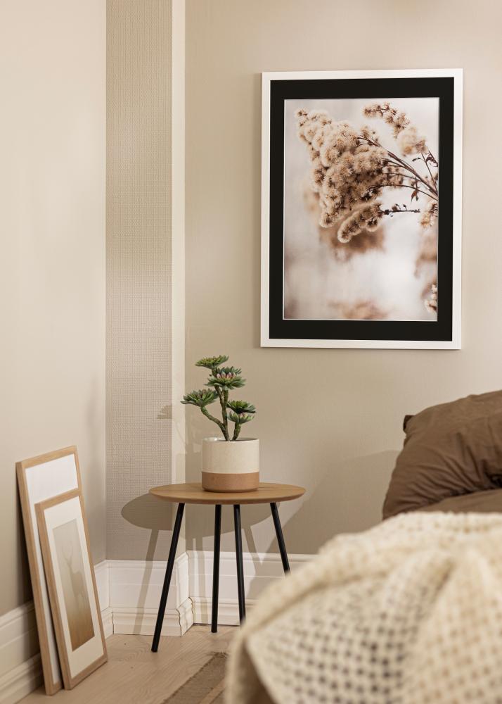 Rám White Wood 70x90 cm - Pasparta Cierna 24x30 inches