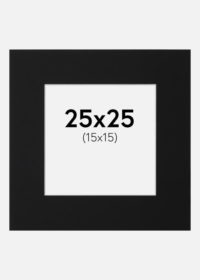 Pasparta Čierny Štandard (Biele Jadro) 25x25 cm (15x15)