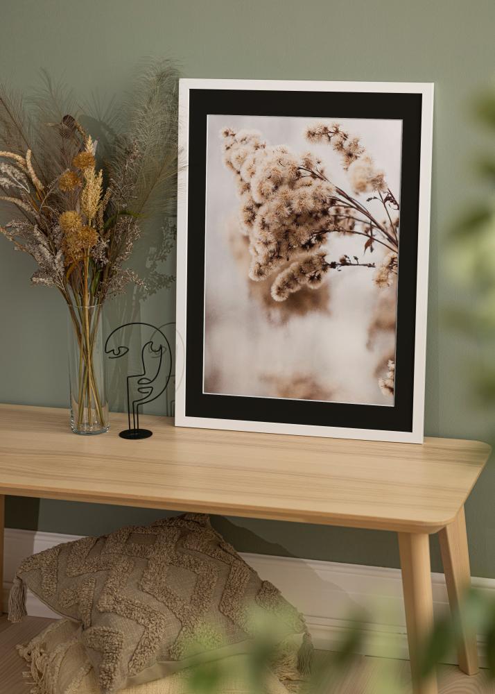 Rám White Wood 70x90 cm - Pasparta Cierna 24x30 inches