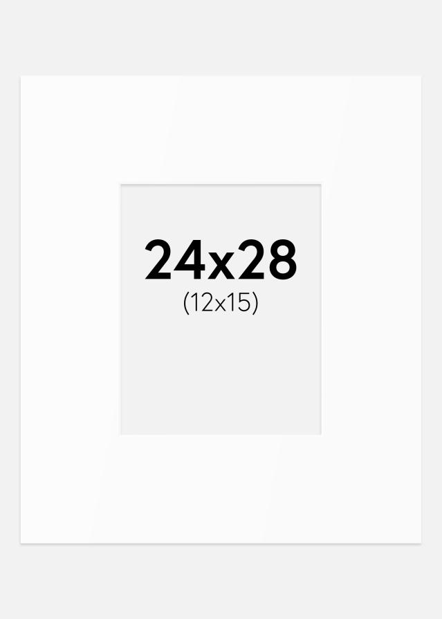 Pasparta Biely Štandard (Biele Jadro) 24x28 cm (12x15)