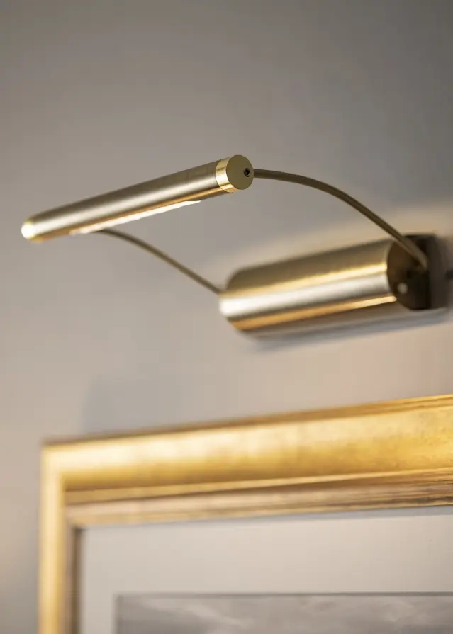 Tommy na baterky LED 21 cm obrazové svietidlá - Mosadz