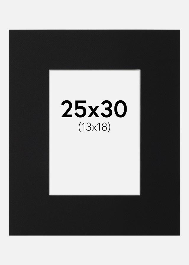 Pasparta Čierny Štandard (Biele Jadro) 25x30 cm (13x18)