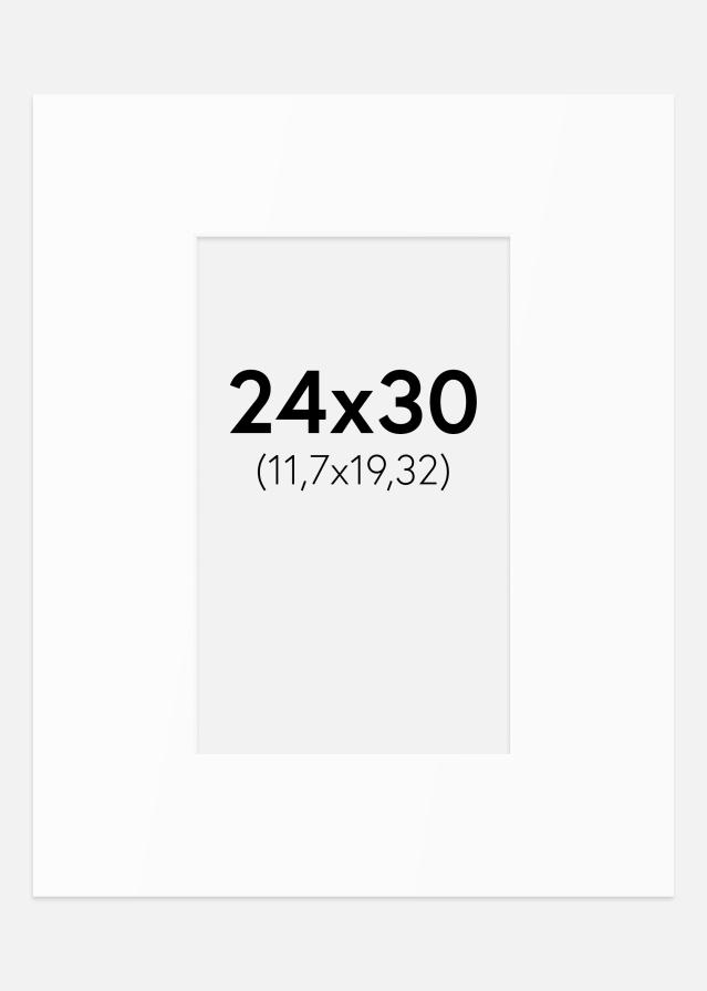 Pasparta Biely Štandard (Biele Jadro) 24x30 cm (11,7x19,32)