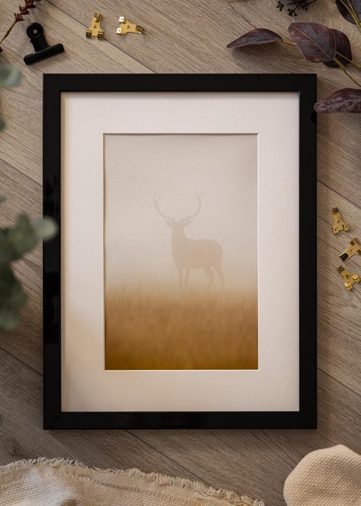 Rám Uppsala Cierna Vysoký lesk - Lubovolný rozmer