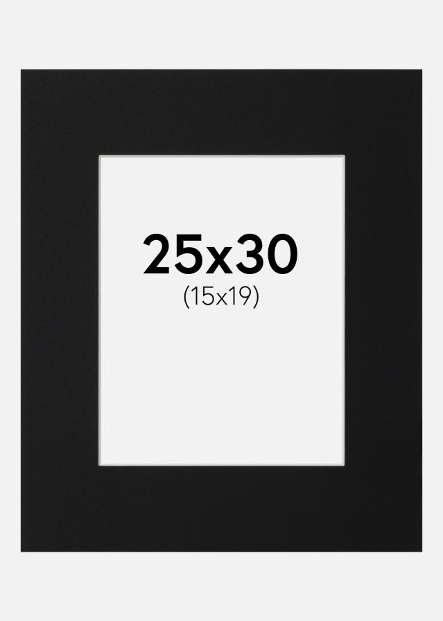 Pasparta Čierny Štandard (Biele Jadro) 25x30 cm (15x19)