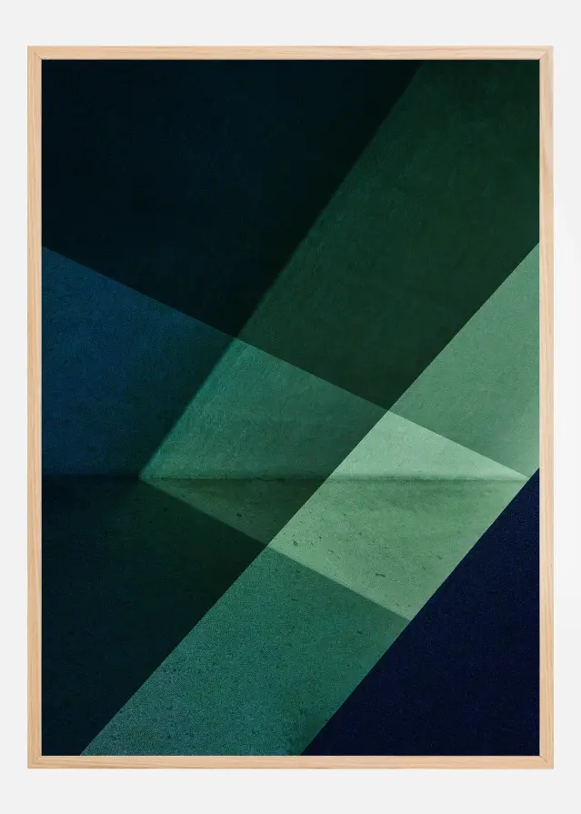 Green & Blue Graphic Plagát