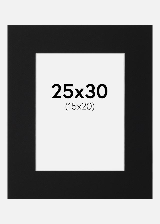 Pasparta Čierny Štandard (Biele Jadro) 25x30 cm (15x20)