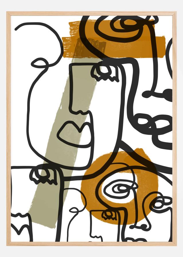 Graphic faces Plagát