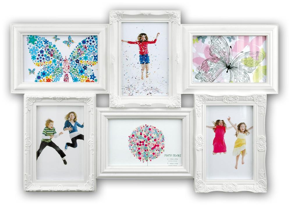 Almeria Multirám Akrylové sklo Biela - 6 Obrazy