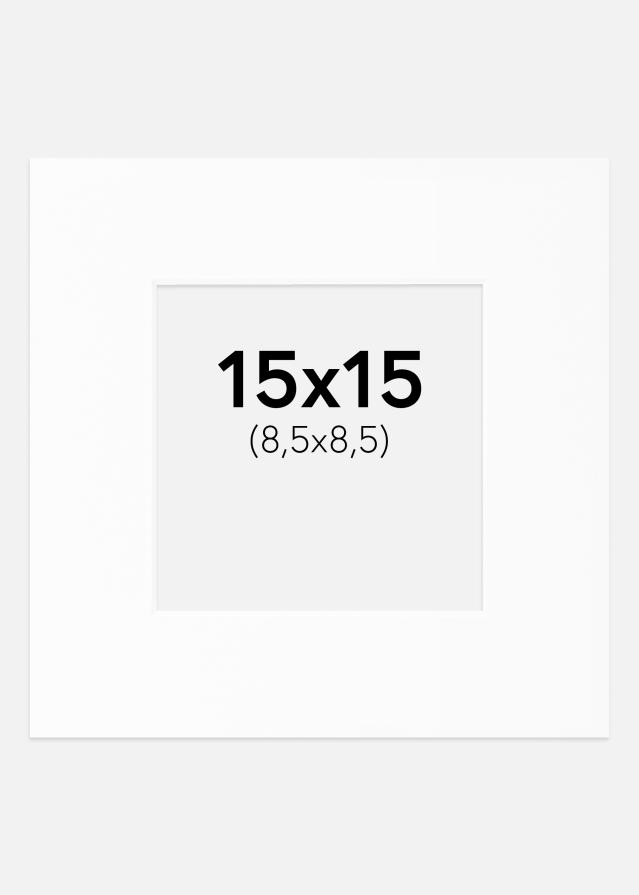 Pasparta Biela Štandardný Biely stred 15x15 cm (8,5x8,5)