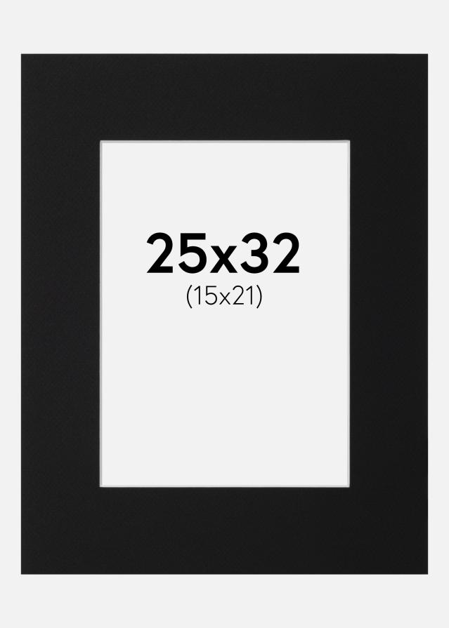 Pasparta Čierny Štandard (Biele Jadro) 25x32 cm (15x21)