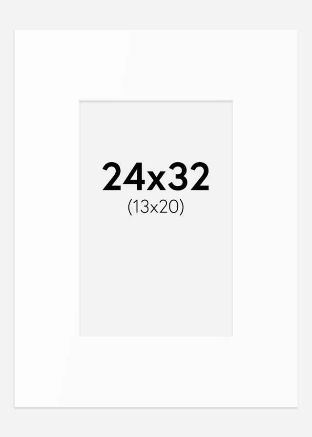 Pasparta Biely Štandard (Biele Jadro) 24x32 cm (13x20)