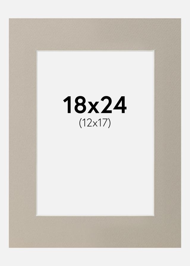 Pasparta Perletovo sivá 18x24 cm (12x17)