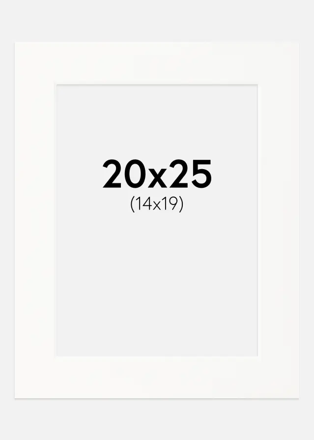 Pasparta Špinavobiela Biely stred 20x25 cm (14x19)