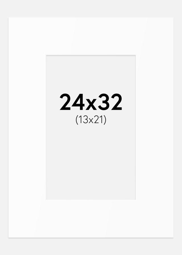 Pasparta Biely Štandard (Biele Jadro) 24x32 cm (13x21)