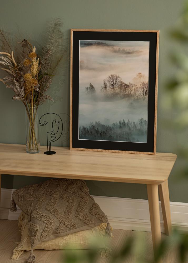 Rám Oslo Dub 60x60 cm - Pasparta Cierna 50x50 cm