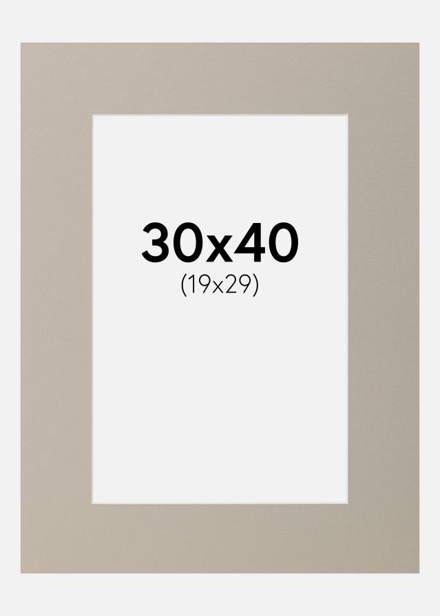 Pasparta Perletovo sivá 30x40 cm (19x29)