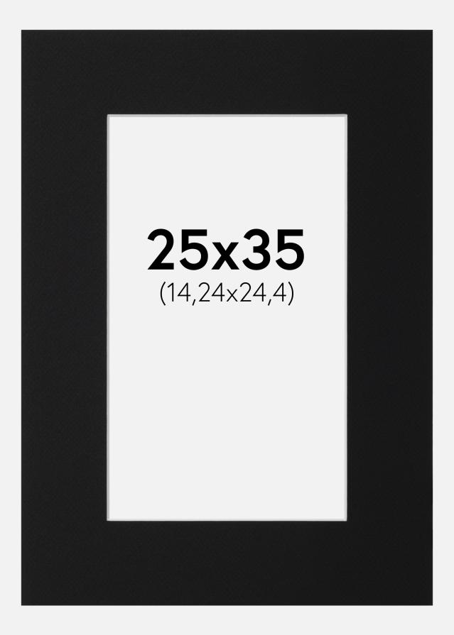 Pasparta Čierny Štandard (Biele Jadro) 25x35 cm (14,24x24,4)