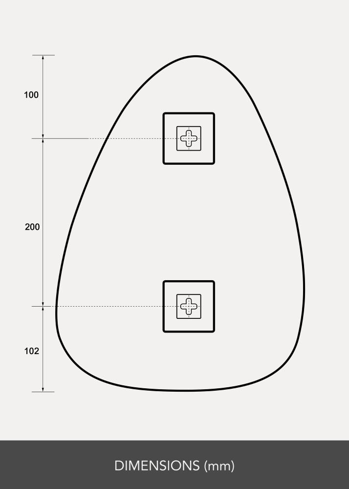 KAILA Zrkadlo Shape I 30x40 cm