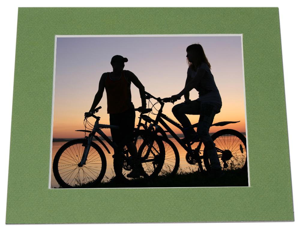 Pasparta Zelená Biely stred - Na mieru