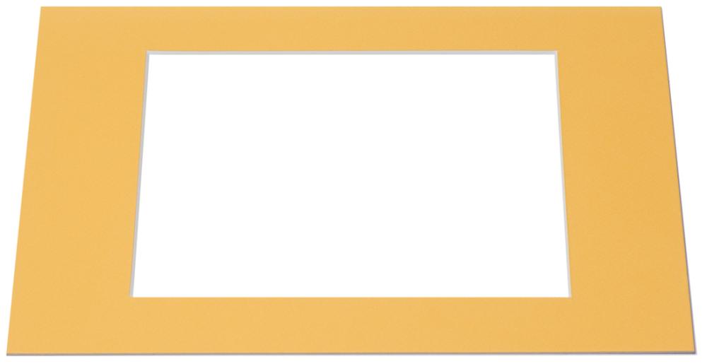 Pasparta Žltá Biely stred - Na mieru