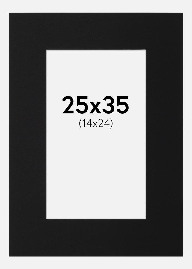 Pasparta Čierny Štandard (Biele Jadro) 25x35 cm (14x24)