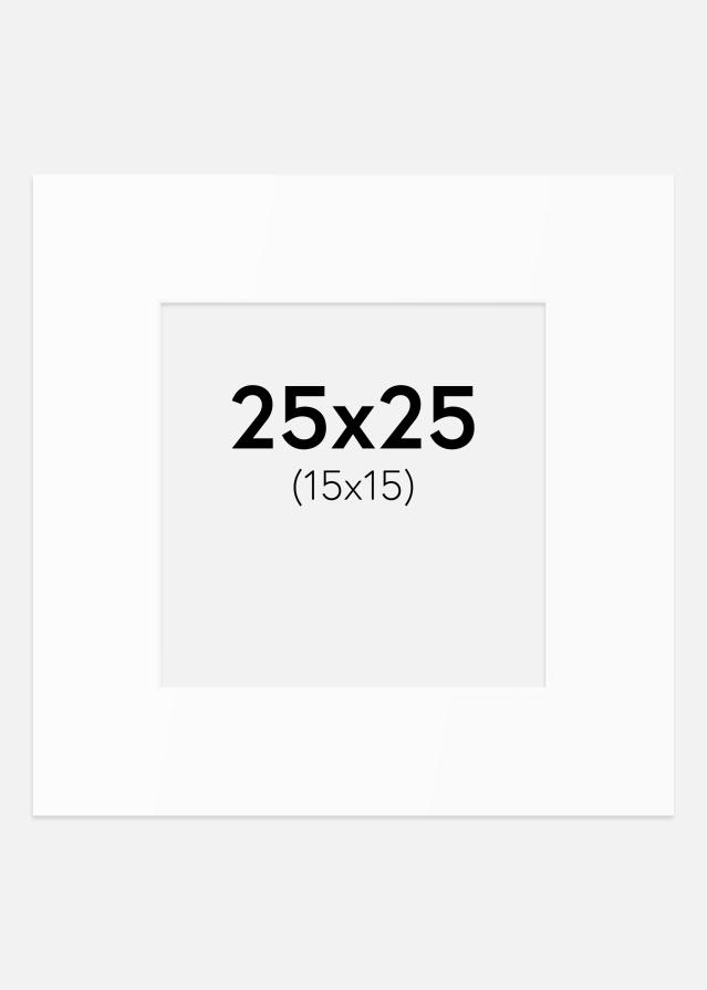 Pasparta Biely Štandard (Biele Jadro) 25x25 cm (15x15)